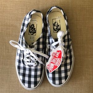 Vans gingham print lace up 8